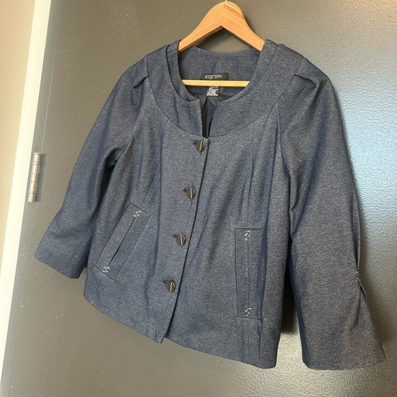 Etcetera sz8 lightweight denim jacket EUC near new - Picture 2 of 14
